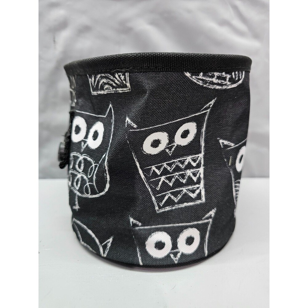 Thirty-One Littles Carry-All Caddy Black White Owl Retired Print